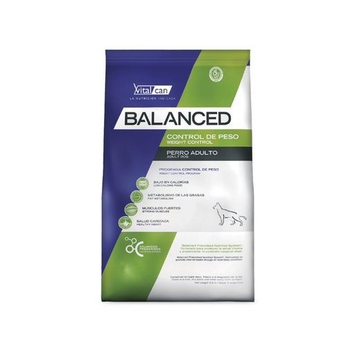 [31733] Vital Balanced Dog Control de Peso x 20kg