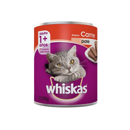 [WLAC0034] Lata Whiskas Carne Adulto x 340gr