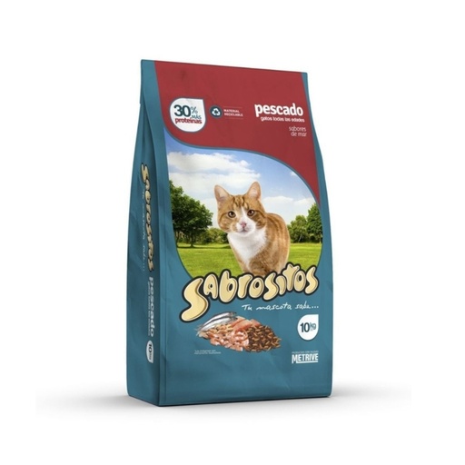 [12365444874] Sabrositos Cat Pescado x 10kg