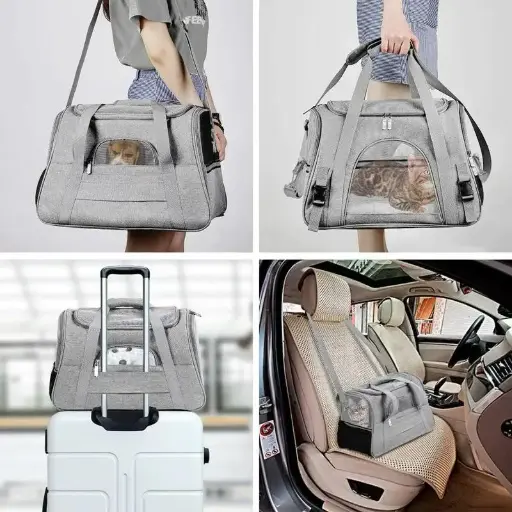 [8666240703716] Bolso transportadora aireada 40x23x28