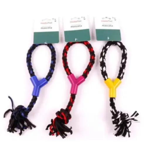 [6968222120804] Hueso de algodón bicolor con cruz 