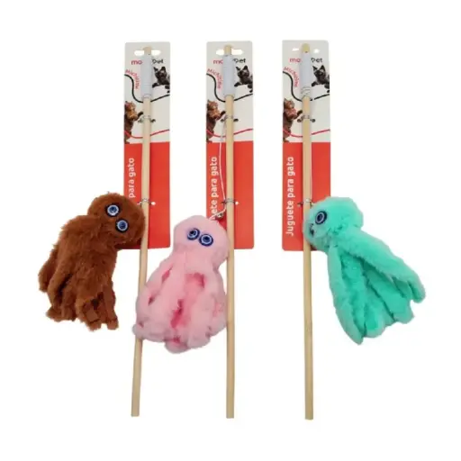 [6937241017327] Cañita para gato pulpo de peluche