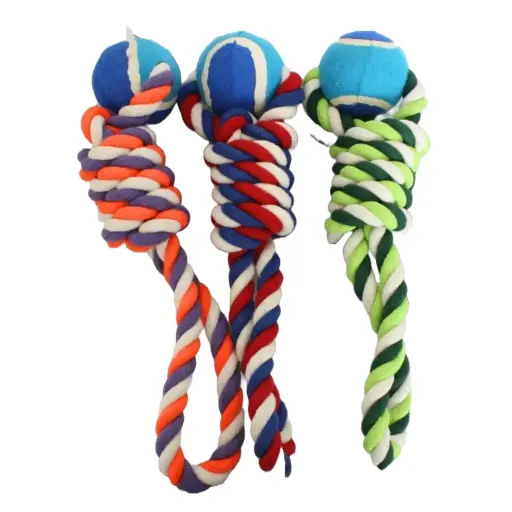 [8676000000047] Soga nudo de algodón con pelota mediana