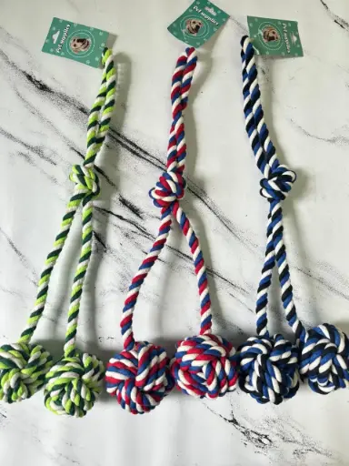 [8676000000108] Soga dos pelotas nudo de algodón 