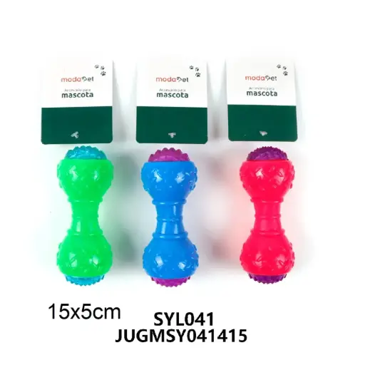 [6968222120415] Mordillo pesa bicolor con pinches y luces