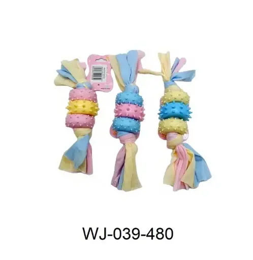 [6856586680396] Mordillo cachorro tres rodillos color pastel