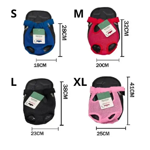 [6988351910039] Mochila canguro aireada hasta 4kg Talle S