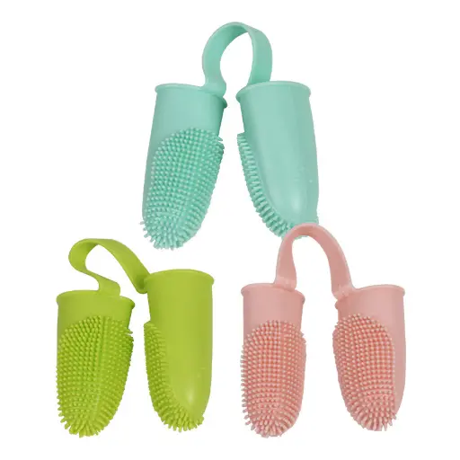 [2022199812019] Cepillo dental de silicona para dedos x 2 unidades