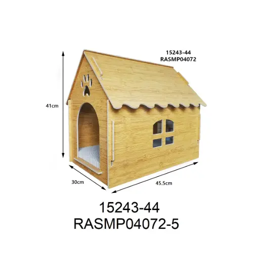 [6937241104072] Casa de madera rascador 45x35x41cm