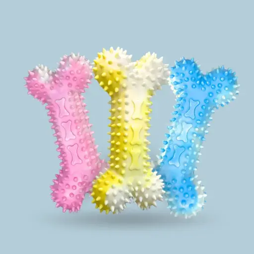 [8688241205402] Mordillo hueso con púas bicolor