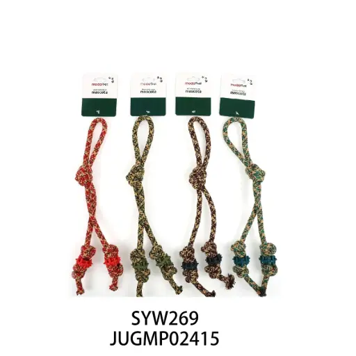 [6937250602415] Soga dos nudos de algodón militar 40cm