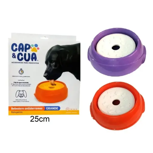 [7798172022670] Bebedero antiderrame 25cm