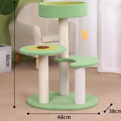 [6937240704051] Rascador torre grande dos niveles 45x35x70cm
