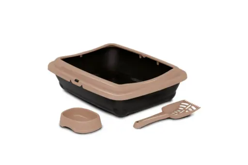 [EKIS03] Bandeja sanitaria con borde + comedero + palita