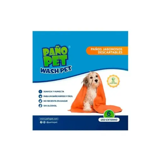 [WASH] PañoPet Wash (paño jabonoso) x 6 unidades