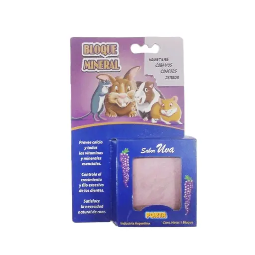 [1178] Bloque mineral para hamster uva/zanahoria