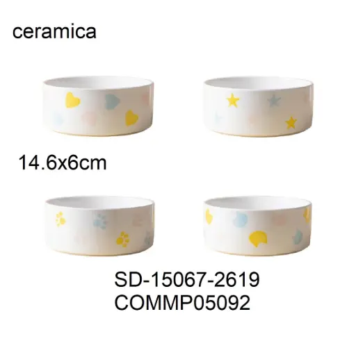 [6937260305092] Comedero de cerámica 14,6 x 6cm