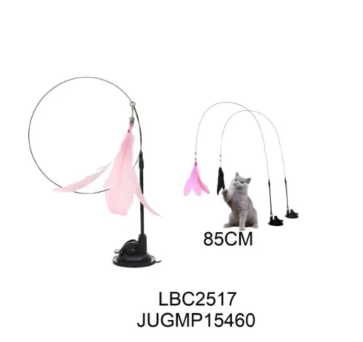 [8688260104502] Juguete para gato con pluma y soporte