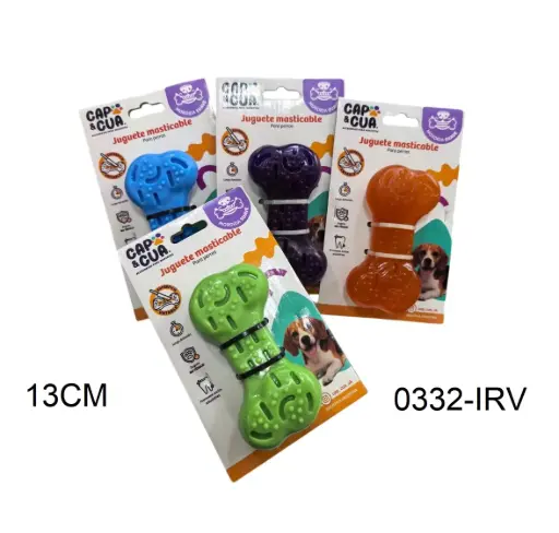 [0332-IRV] Mordillo hueso masticable 13 cm mordida suave