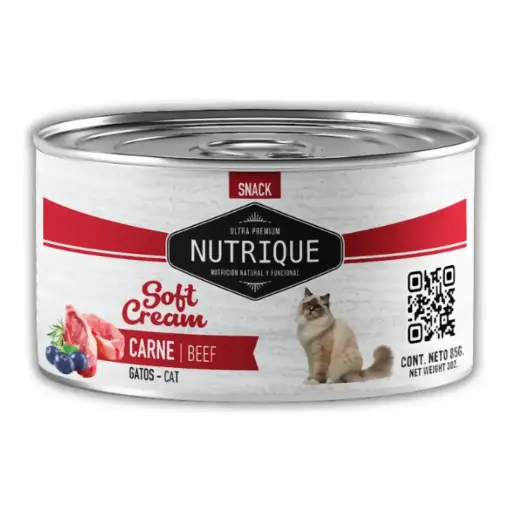 [132727] Nutrique Soft Cream Gatos Carne 85g 
