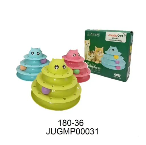 [6988351200031] Juguete para gato 3 pisos con pelotas