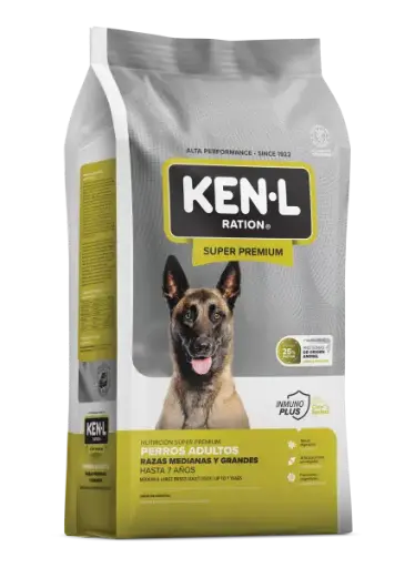 [11727-G] Ken-L SUPER PREMIUM Dog Adultos Medium y Large x 20kg