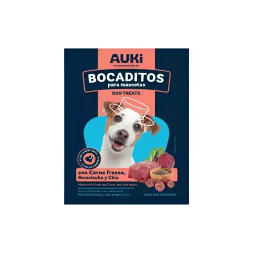 [0224-000040-0] Auki bocaditos Carne Remolacha y Chia x 100gr 